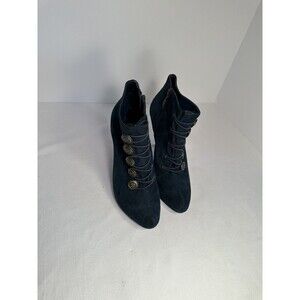 GUESS - Navy Sued Booties, Size 8.5 (fit’s 7.5 - 8.5)